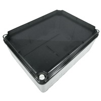 Adaptable Weatherproof Junction Box 241x180x98mm IP65 Black Opaque