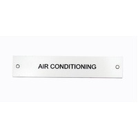 Traffolyte Switchboard Label AIR CONDITIONING 100x20 Black White