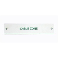 Traffolyte Switchboard Label CABLE ZONE 100x20 Green White