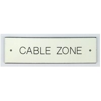 Traffolyte Switchboard Label CABLE ZONE 69x19 Black White