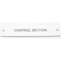 Traffolyte Switchboard Labels - CONTROL SECTION 100x20 Black White