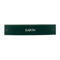 Traffolyte Switchboard Label EARTH 100x20 White Green