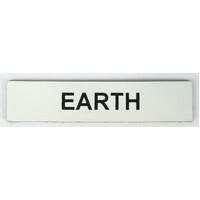 Traffolyte Switchboard Label EARTH 45x10 Black White