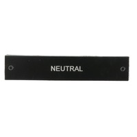 Traffolyte Switchboard Label NEUTRAL White Black