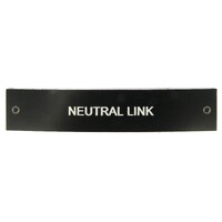 Traffolyte Switchboard Label NEUTRAL LINK 100x20 White Black