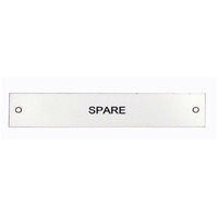 Traffolyte Switchboard Label SPARE 100x20 Black White