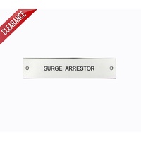 Traffolyte Switchboard Label Surge Arrestor 100x20 Black White