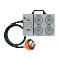 Power Board 3 Pin 15A to 3 Pin 15A RCBO Protected 4 Switched Outlets 2m Lead