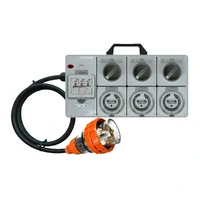 Power Board 5 Pin 20A to 3 Pin 20A Round RCBO Protected