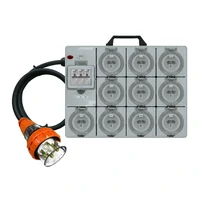 Power Board 5 Pin 32A Jumbo to 3 Pin 10A RCBO Protected
