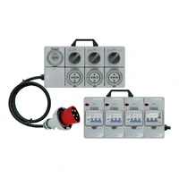 Power Board 5 Pin 63A CEE Form - various outlet options - RCBO Protected