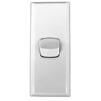 AS1 Powerclip 1 Gang ARCHITRAVE Light Switch 10 Amp