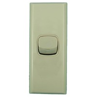 Powerclip 1 Gang ARCHITRAVE Light Switch 10 Amp Beige