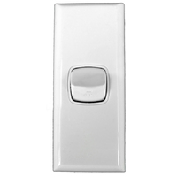 Powerclip 1 Gang ARCHITRAVE Light Switch - Double Pole 10 Amp