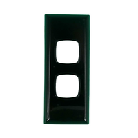 Powerclip 2 Gang Architrave Light Switch Black Cover Only