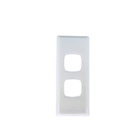 Powerclip 2 Gang Architrave Light Switch White Cover Only