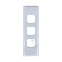 Powerclip 3 Gang Architrave Light Switch White Cover Only