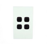 Powerclip 4 Gang Light Switch Extra Low Voltage 12-24V