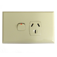 P1D/BG Powerclip Single Power Point Double Pole 10 Amp Beige