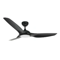Pro-Vision PVCF-6015BL 52" DC Ceiling Fan 24W 3CCT LED Light Remote Black