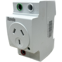 Ravelo DINGPO10A 10A 3 Pin Din Rail Mounted Socket