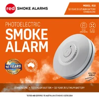Red Smoke R10 10 Year Battery Stand-Alone Smoke Alarm