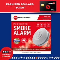 Red Smoke R240 240v Smoke Alarm With 9v Battery Back-Up