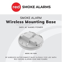 Red Smoke RWB2 Wireless Base for 240v Smoke Alarms
