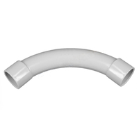 Electrical Conduit Bends, 90 degree, 32mm Grey