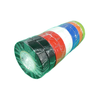 PVCMIX Electrical PVC Insulation Tape Pack of 10 Rolls 18mm x 20m - Mixed