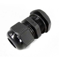 TESTGN20 20mm Nylon Cable Gland Glands Electrical IP68 Waterproof Black