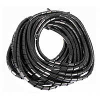 12mm Black Spiral Wrapping Loom Tube 10m Length