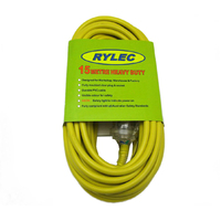 Power Extension Lead Cord 15M Heavy Duty 1.5mm Cable with 10 Amp Plug Socket