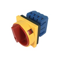 Main Switch 4 Pole 32 Amp Red/Yellow SFD11-32A4P