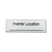 Solar Label Inverter Location 7x2cm White