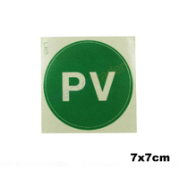  Solar Label PV Green Sticker 7cm Diameter