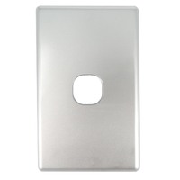 Classic Series 1 Gang Light Switch Cover Only Silver Plastic