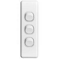 Light Switch ARCHITRAVE Narrow Small 3 Gang Classic Series
