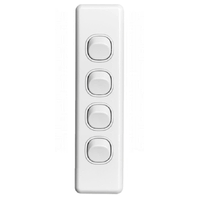 Classic Series | ARCHITRAVE Light Switch | 4 Gang TSA4GSW 