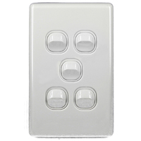 SW5V Light Switch 5 Gang Classic Series
