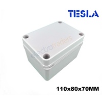 Tesla IP65/66 Waterproof ABS Outdoor Indoor Industrial Adaptable Box 110x80x70mm