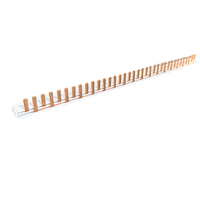 Tesla BUSBARRCDMCB18M Insulated Pin Busbar 1 Pole plus Neutral 63A 18 Module 400V for 6kA RCBO