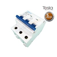 TESTMCB3P50 Tesla Circuit Breaker 50 Amp Three Pole 6kA Rating