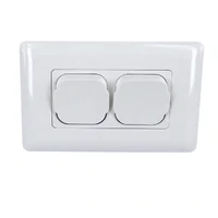 Tesla Large Dolly 2 Gang Light Switch 35mm Mech