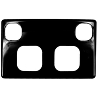 Classic Series Replacement Cover Only Double Power Point GPO Black