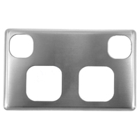 Classic Series Double Power Point Metal Silver Cover Only