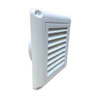 Tesla Fixed Grille Externally Mounted with Fixed Louvres 100mm