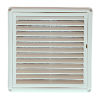 Tesla V2013 External Fixed Louvre Grille for 150mm Exhaust Fans 145mm Cut-Out