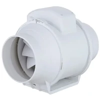 Tesla IF125 125mm Axial In-Line Mixed Flow Duct Fan 240V 26.9W 310m3/h IP44 3 Pin Plug