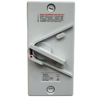 Tesla TWIS1P35L / TWIS1P32 1 Pole Weatherproof Isolator Switch 32A 250V M180 Surface Mount